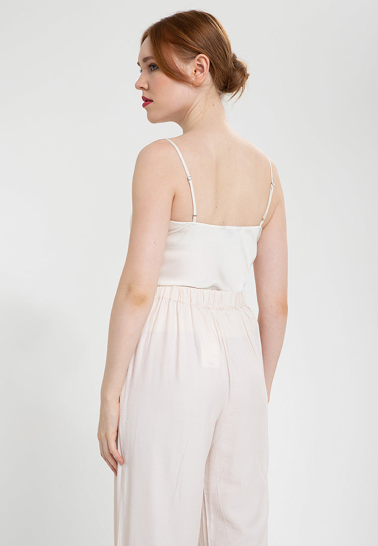 LINDY Satin Cowl Neck Camisole